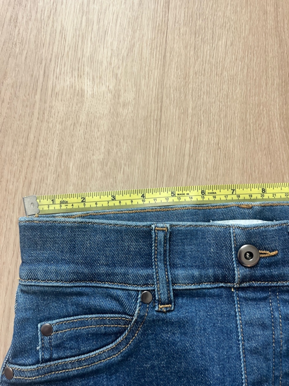SPANX High Waist Cropped Wide Leg Shaping Jeans Tummy Control Womens Sz XS - Picture 7 of 10